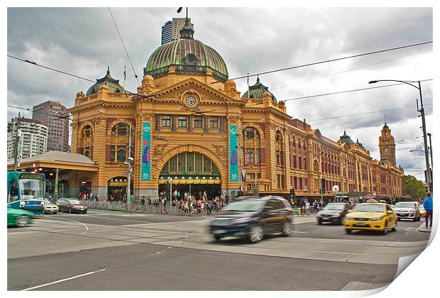 Flinders Street Station Melbourne Print by Matthew Burniston