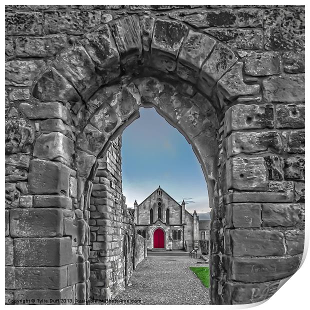 Kilwinning Abbey Print by Tylie Duff Photo Art