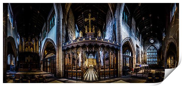 Newcastle Cathedral Panorama 2 Print by John Shahabeddin
