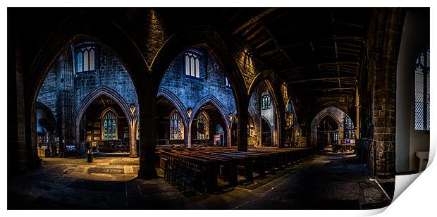 Newcastle Cathedral Panorama 3 Print by John Shahabeddin