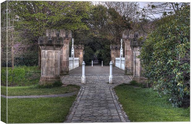 Wedding Bridge Canvas Print by Sam Smith