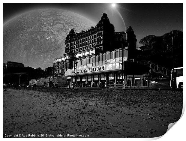 Grand Hotel Surreal B & W Print by Ade Robbins