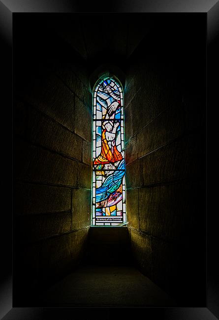 Stained Glass Window Framed Print by John Shahabeddin