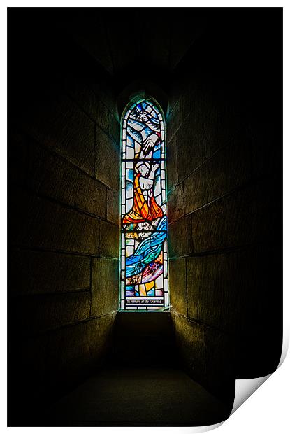 Stained Glass Window Print by John Shahabeddin