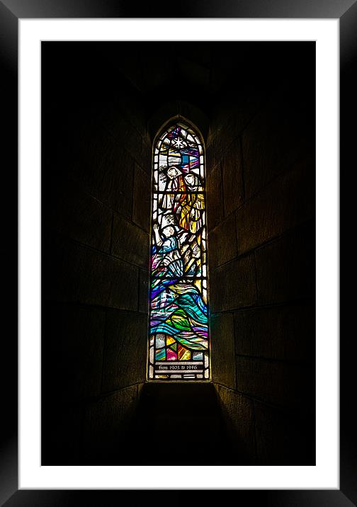 Stained Glass Window 2 Framed Mounted Print by John Shahabeddin