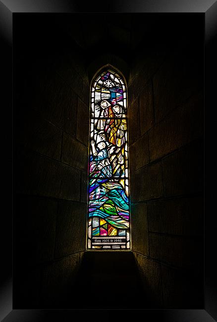 Stained Glass Window 2 Framed Print by John Shahabeddin