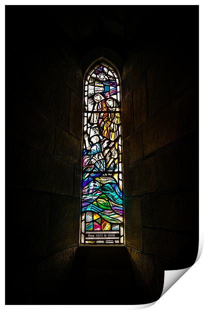 Stained Glass Window 2 Print by John Shahabeddin