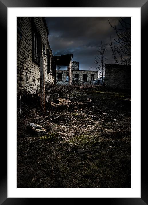 Derelict Factory Framed Mounted Print by John Shahabeddin