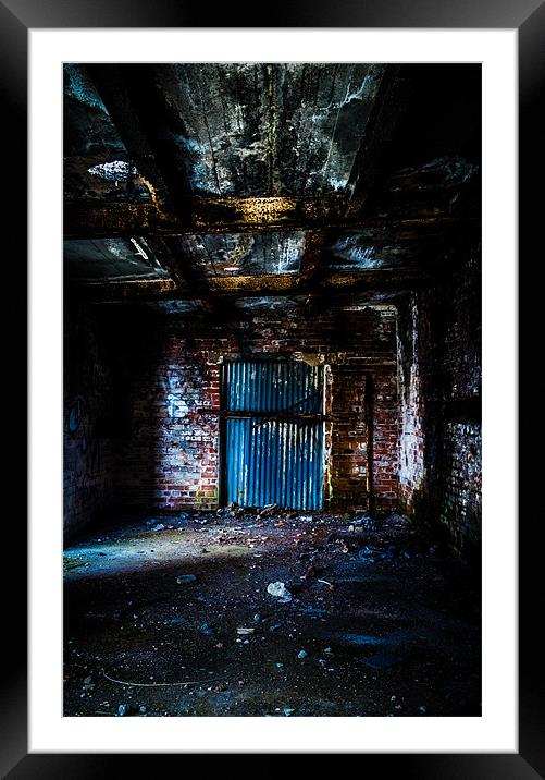 Derelict Factory Door 2 Framed Mounted Print by John Shahabeddin