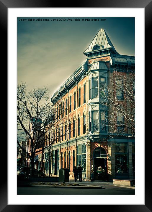 Old Town Fort Collins Framed Mounted Print by Julieanna Davis