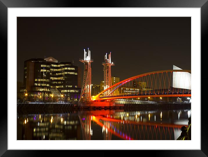 The Lowry Bridge Framed Mounted Print by Hippy Soul