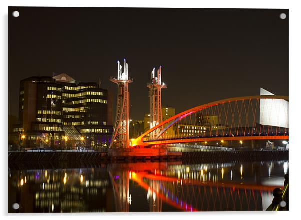 The Lowry Bridge Acrylic by Hippy Soul