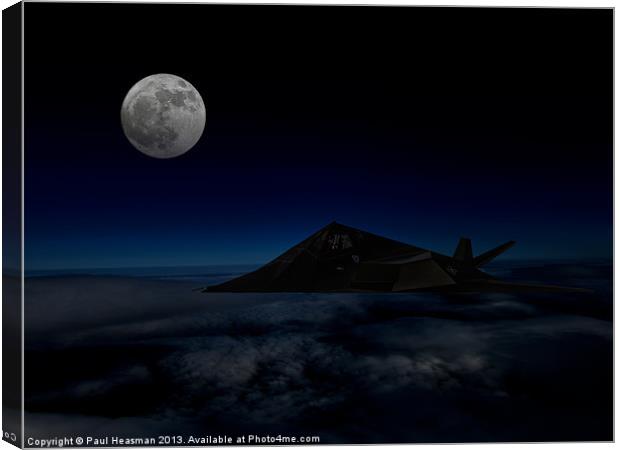 F117A Nighthawk Canvas Print by P H