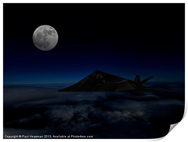F117A Nighthawk Print by P H