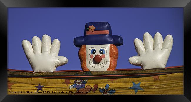 Clowning Around Framed Print by Nigel Jones