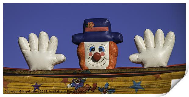 Clowning Around Print by Nigel Jones