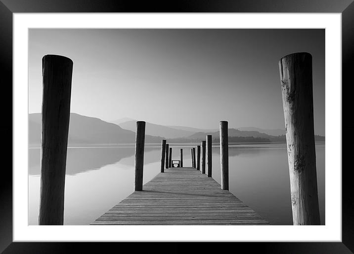 Jetty Framed Mounted Print by Tracey Whitefoot