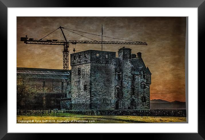 Newark Castle , The Old and The New Framed Mounted Print by Tylie Duff Photo Art