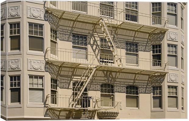 San Francisco Apartments Canvas Print by Mark Llewellyn