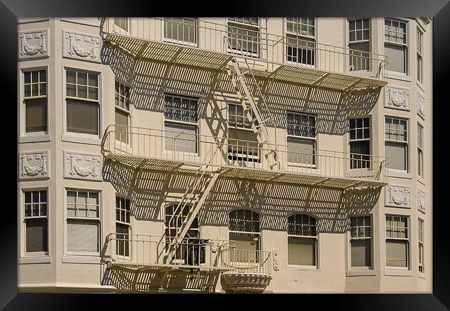 San Francisco Apartments Framed Print by Mark Llewellyn