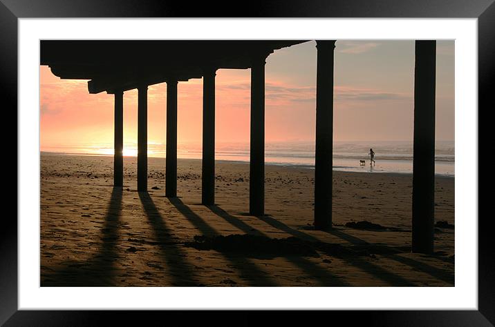 The Last Walk Of The Day  Framed Mounted Print by Marie Castagnoli