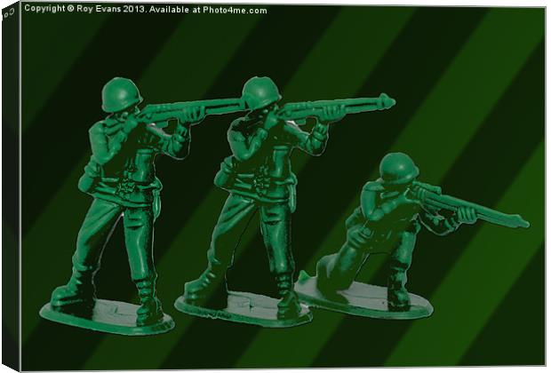 Toy soldiers Canvas Print by Roy Evans