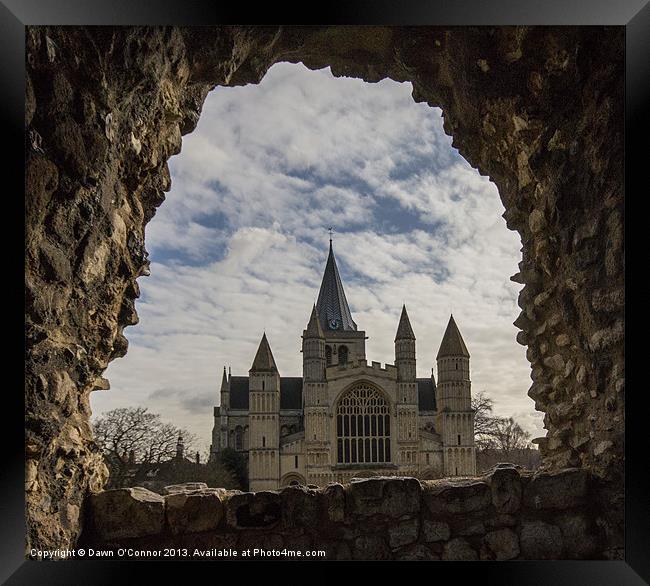 Rochester Cathedral Framed Print by Dawn O'Connor