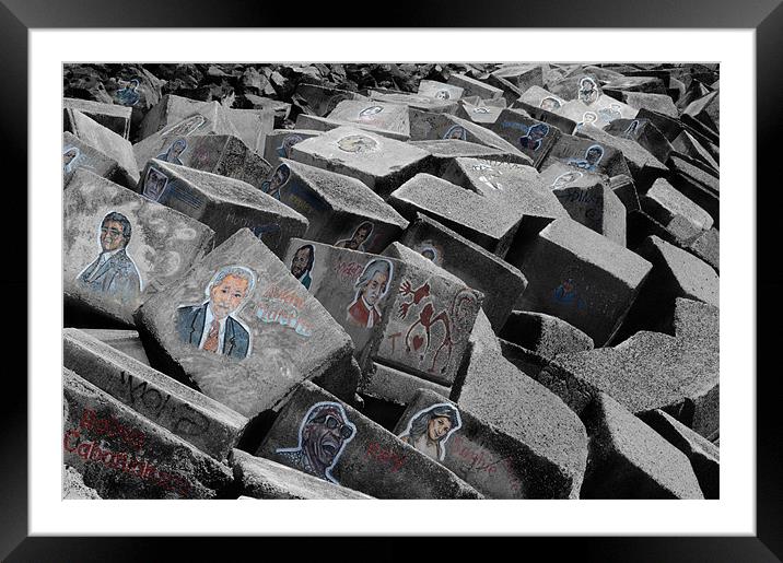 Pop Rocks 2 Framed Mounted Print by Tenerife Memoriez