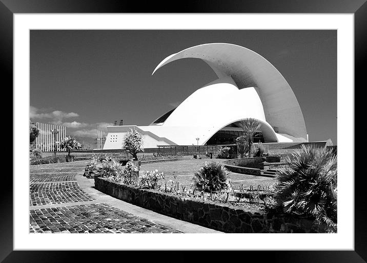 Santa Cruz Civic Auditorium Framed Mounted Print by Tenerife Memoriez