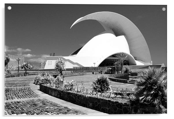 Santa Cruz Civic Auditorium Acrylic by Tenerife Memoriez