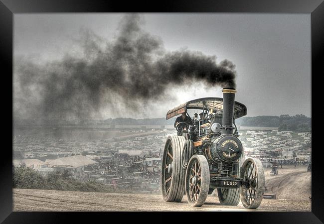 Steam Engine Framed Print by andrew gaines