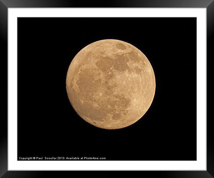 Full Moon Framed Mounted Print by Paul Scoullar