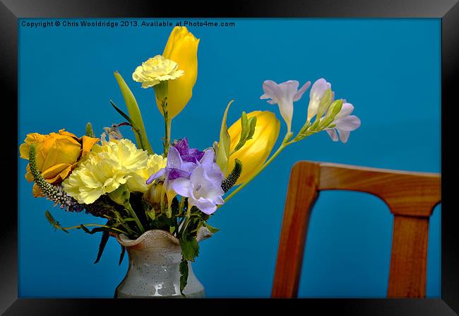 Beautiful Flowers - Analogous Colour Framed Print by Chris Wooldridge