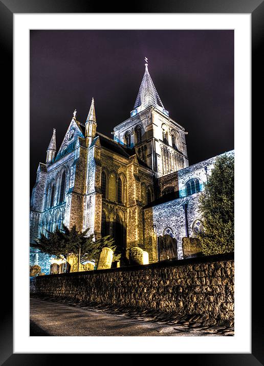 rochester cathedral Framed Mounted Print by jim wardle-young