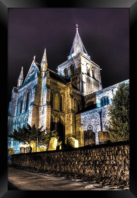 rochester cathedral Framed Print by jim wardle-young