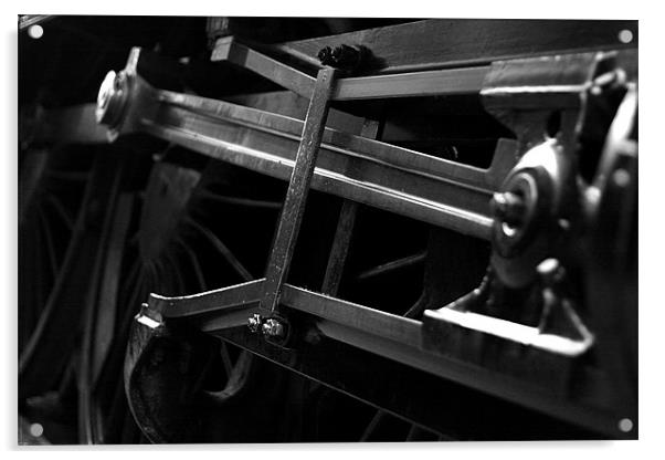 Steam Train pushrods Acrylic by Oxon Images