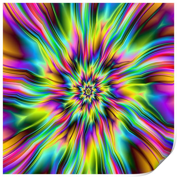 Psychedelic Supernova Print by Colin Forrest