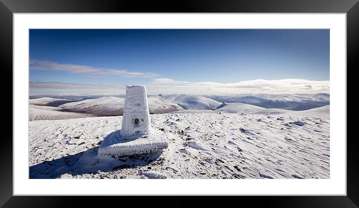 Summit - Skiddaw Framed Mounted Print by Simon Wrigglesworth