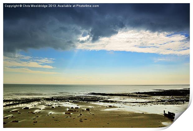 The Stormy Warren - Folkestone Print by Chris Wooldridge