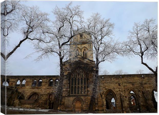 All saints in winter Canvas Print by Brian Slater