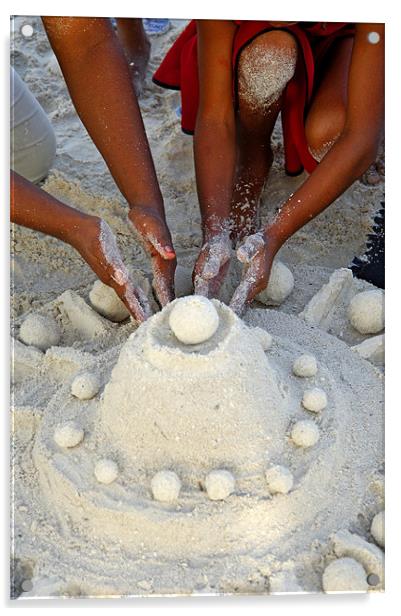 Sand Dome Acrylic by Hassan Najmy