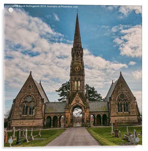 Bridlington Cemetery Lodge Acrylic by David Hollingworth
