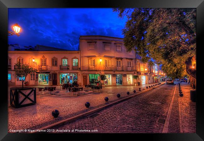 An Evening In Faro Framed Print by Wight Landscapes