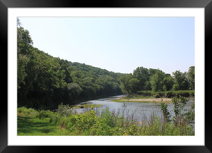 Turkey River Framed Mounted Print by stacey meyer