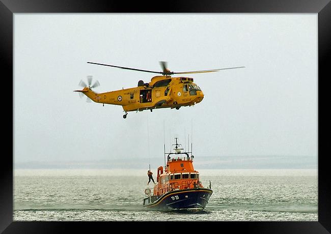 Lossiemouth Search & Rescue Framed Print by Dave Wyllie