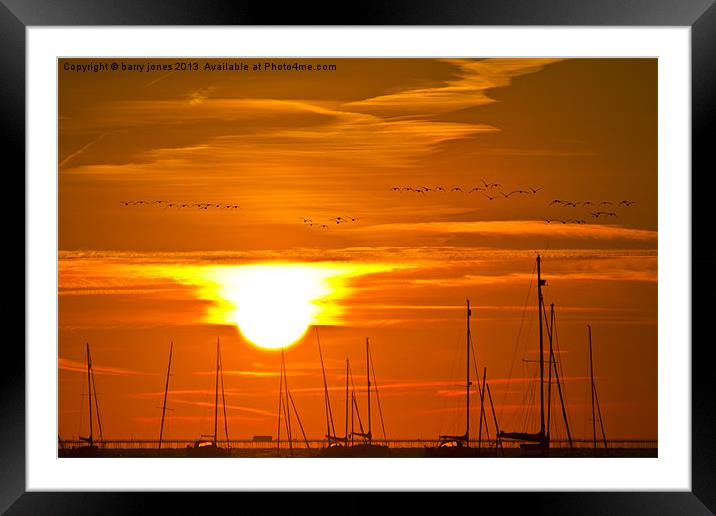 A sunrise at Leigh-on-Sea Framed Mounted Print by barry jones
