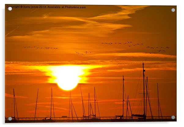 A sunrise at Leigh-on-Sea Acrylic by barry jones