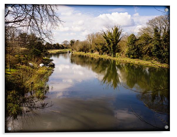 Kennet and Avon Canal Acrylic by Mark Llewellyn