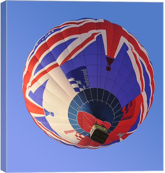 Union Flag balloon Canvas Print by Peter Cope