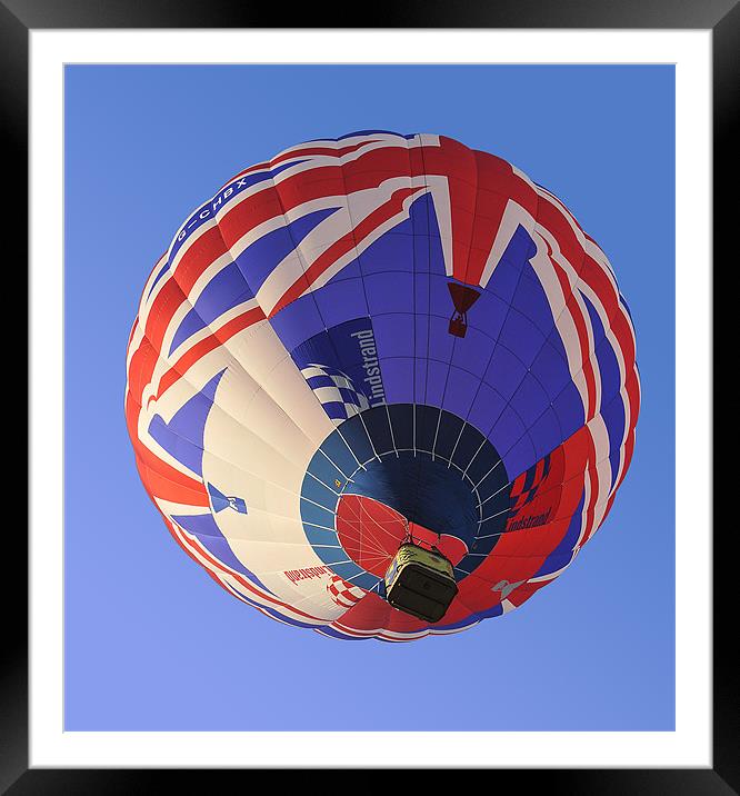 Union Flag balloon Framed Mounted Print by Peter Cope